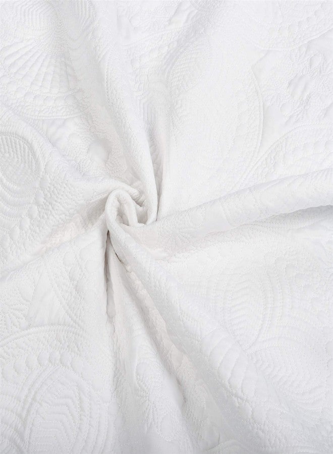 MONOBLANKS Baby Quilt Personlized Monogram Lightweight Embossed Scalloped Throw Blanket Four Seasons (White) - Image 5