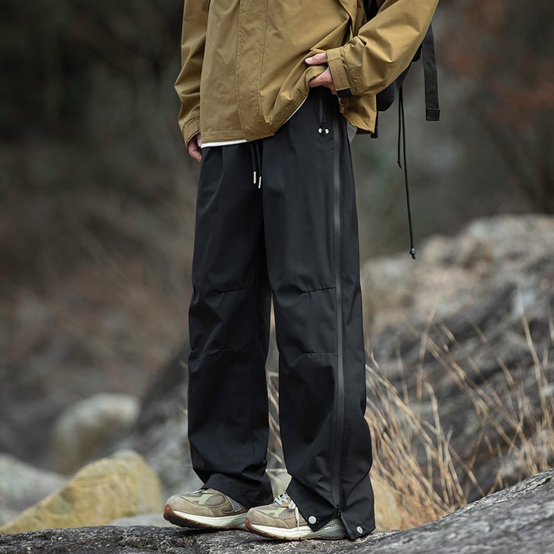 Camping Fashion Brand Straight Zipper Pants Men'S And Women'S Mountain Outdoor Three-Proof Charge Straight Pants Crane Pants Men'S - Image 4