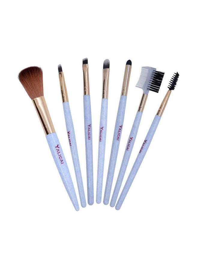 KIRA - 7Pcs Makeup Brush Set Uses For, Eye Shadow, Eyeliner Brush, Foundation Brush, Brow Brush, Nose Shadow Brush, Eyelash Comb, Eyelash Brush And Beauty Tool (Assorted) (685) - Image 1