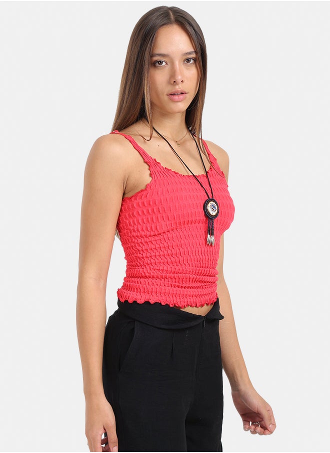 Carina Seamless Microfiber Crinkled Top  - Image 2