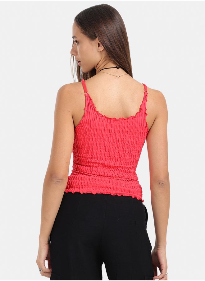 Carina Seamless Microfiber Crinkled Top  - Image 3