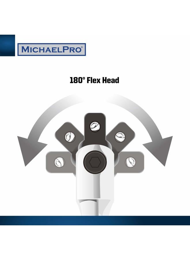 MichaelPro MP007001 3/8 Inch Drive Flex Handle/Breaker Bar for Extra Torque - Image 3