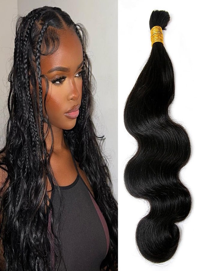 Y WIGS YWIGS Human Hair Braiding Hair for Boho Braids 100G Unprocessed Boho Body Wave Human Hair for Braiding NC 20inch - Image 1