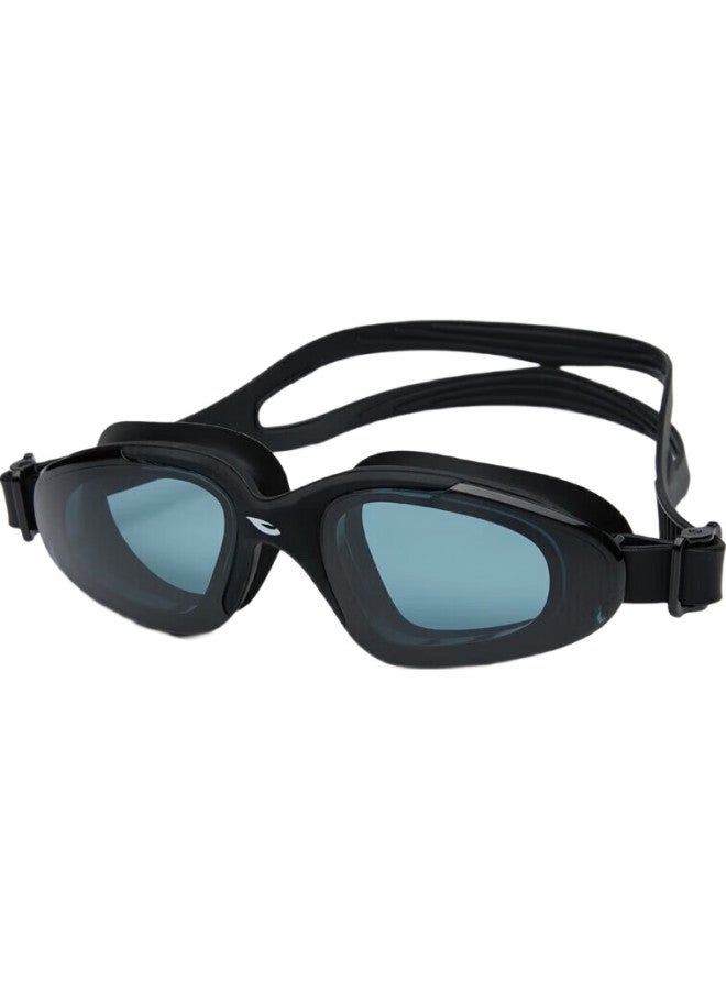 Hosa Swimming Goggles, Unisex Professional Large Frame, High Definition Anti-Fog Anti-Reflective Adult Swimming Glasses, Black - Image 1