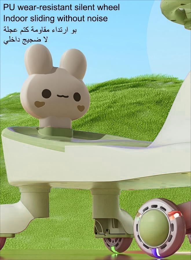 سيارة ركوب للأطفال، سيارة أرجوحة للأطفال، سيارات أطفال للأولاد والبنات، ألعاب ركوب للأطفال الصغار، لعبة تويستر بعجلات صامتة، إضاءة، موسيقى ومسند ظهر - Image 3