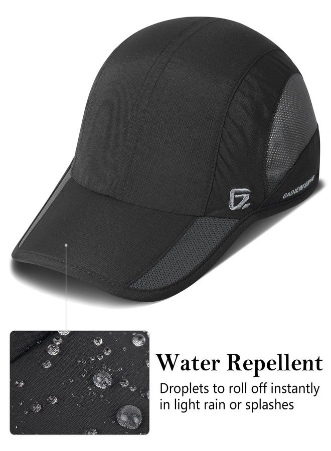 جادمكيندز قبعة GADIEMKENSD للجري في الهواء الطلق، قبعة تبريد للرجال، حماية من الأشعة فوق البنفسجية 50+، قبعة بيسبول نسائية، قبعة رياضية شبكية واقية من الشمس، قبعة سائق شاحنة، قبعة أبي، سريعة الجفاف وجيدة التهوية، غير مُهيكلة، مناسبة للتخييم الصيفي، الصيد، المشي لمسافات طويلة، أسود، مقاس متوسط/كبير 7-7.5 - Image 5