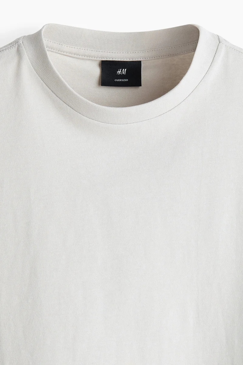 H&M  Oversized Fit Cotton T-shirt for Men | Best Price UAE