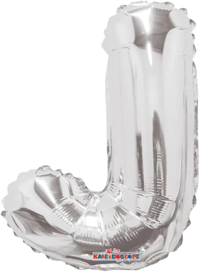 Mayflower Products Balloons - 14" Shaped Letter Silver - J
