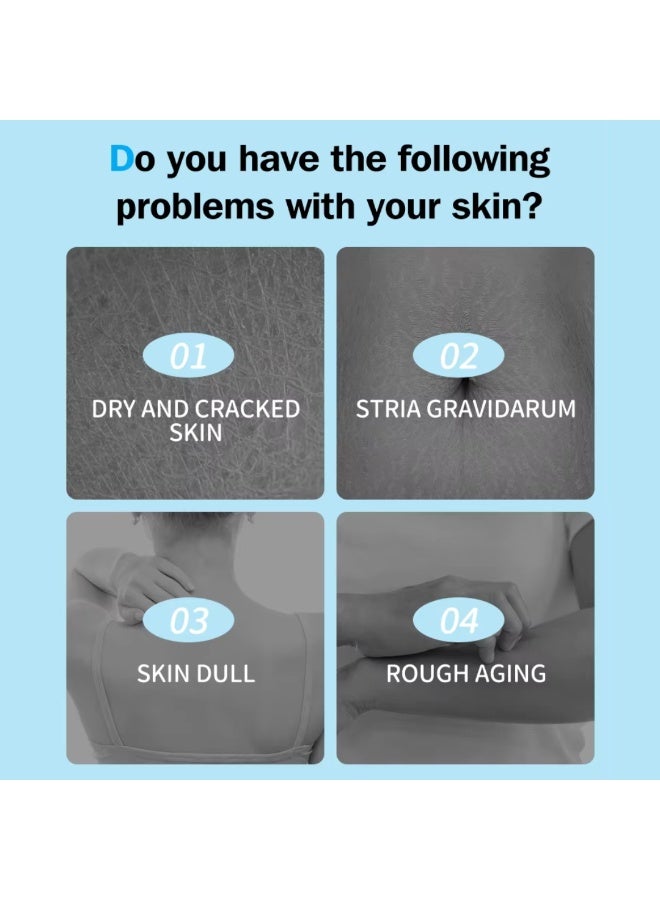 Disaar 2 Pcs 200ml  Vitamin C Moisturizing Body Oil Gel Skin Care Body Whitening Body Massage Oil Soothing Calming Skin Care Moisturizing Lightning Gel glowing Anti aging Body Gel Natural essence oil gel - Image 3