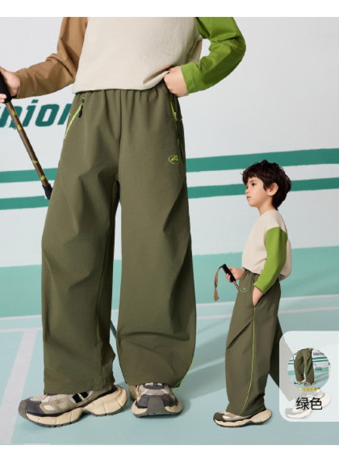 ASK JUNIOR Children's Pants Autumn Woven Outdoor Running Sports Pants Big Kids Boys - Image 1