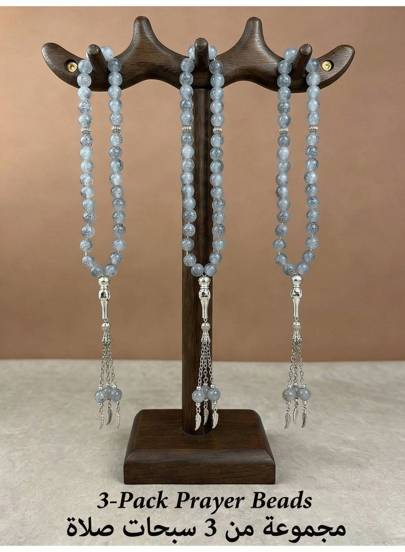 3Pcs/33 Glass Prayer Beeds /Tasbih/10mm - Image 1