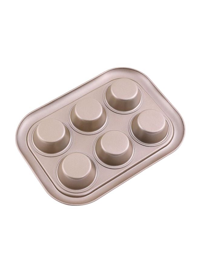 Royalford 6-Cup Muffin Pan Rose Gold - Image 5