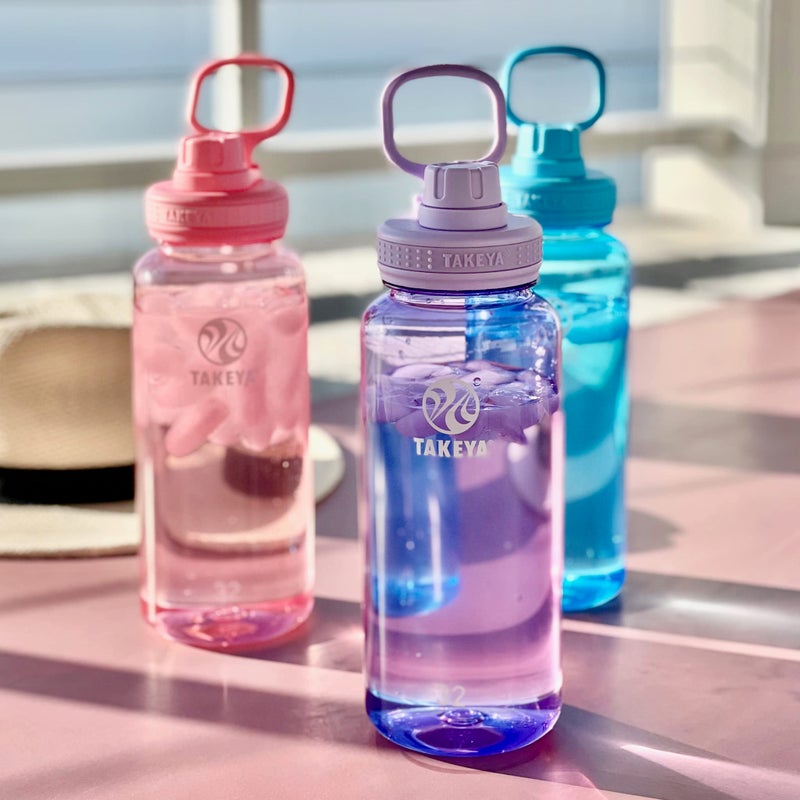 Takeya 885395504056 Tritan Bottle  Spout Lid Breezy Blue 32oz - Image 3