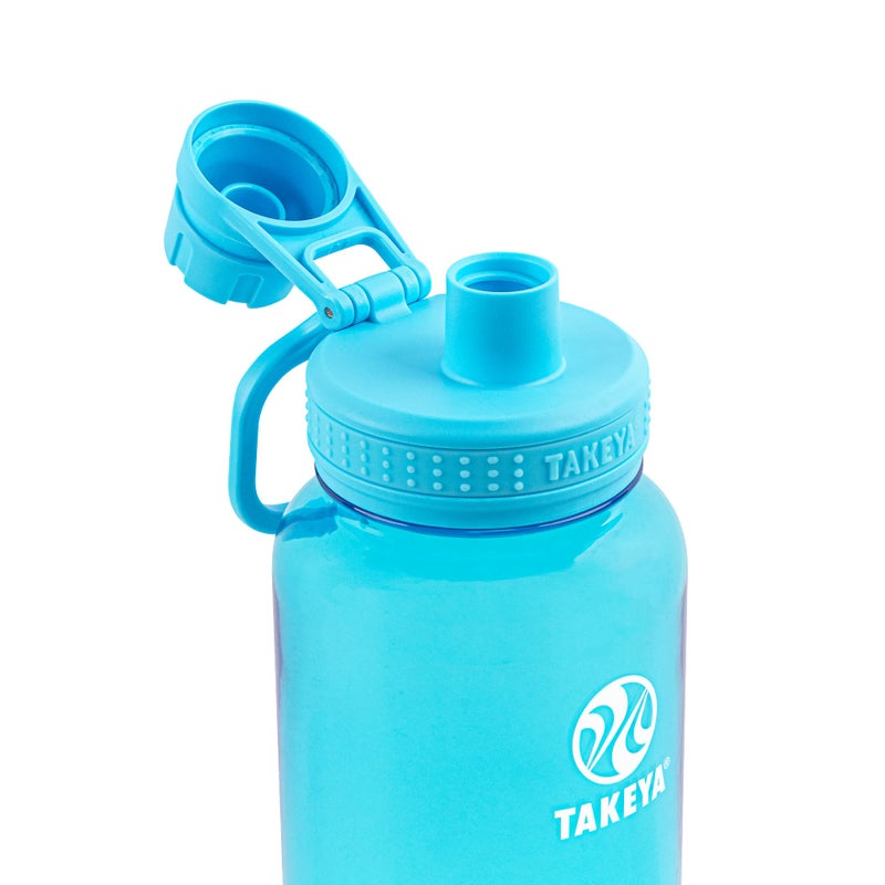 Takeya 885395504056 Tritan Bottle  Spout Lid Breezy Blue 32oz - Image 2