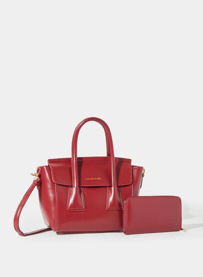 ستايلي Flap Design Shoulder Bag with Pouch