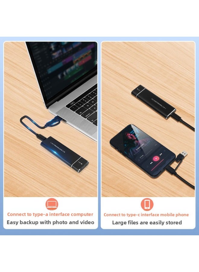 ماركة غير محددة QCV.USB 3.1 10G M.2 حافظة محرك الحالة الصلبة بروتوكول مزدوج NGFF NVME محرك الأقراص الصلبة الخارجي M2 للكمبيوتر المحمول - اللون: أسود-M. 2 [NVME] بروتوكول واحد مع خط C-A  - Image 5