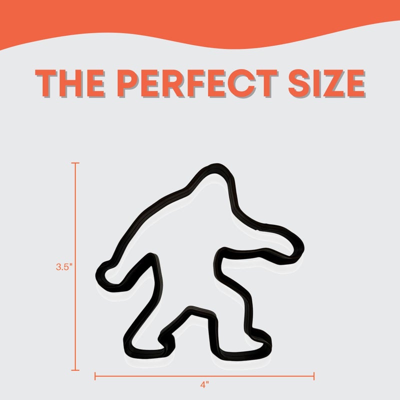 Bundle of Fun Sasquatch Big Foot Cookie Cutter with Easy to Push Design  for Baby Showers  Work Events  and Birthday Celebrations (4 inch) - Image 2
