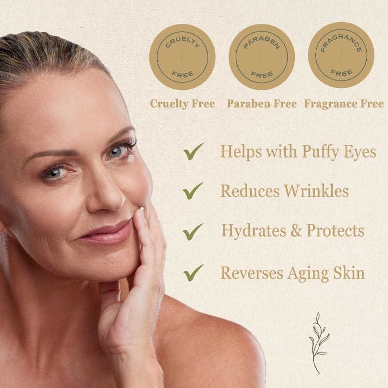 NutraVive Eye Restore Cream Under Eye Cream For Puffiness And Bags Under Eyes 17 Oz Revive Firm Lift Tired Eyes Reduce Fine Lines Wrinkles AntiAging Collagen Boosting for Men Women - Image 3