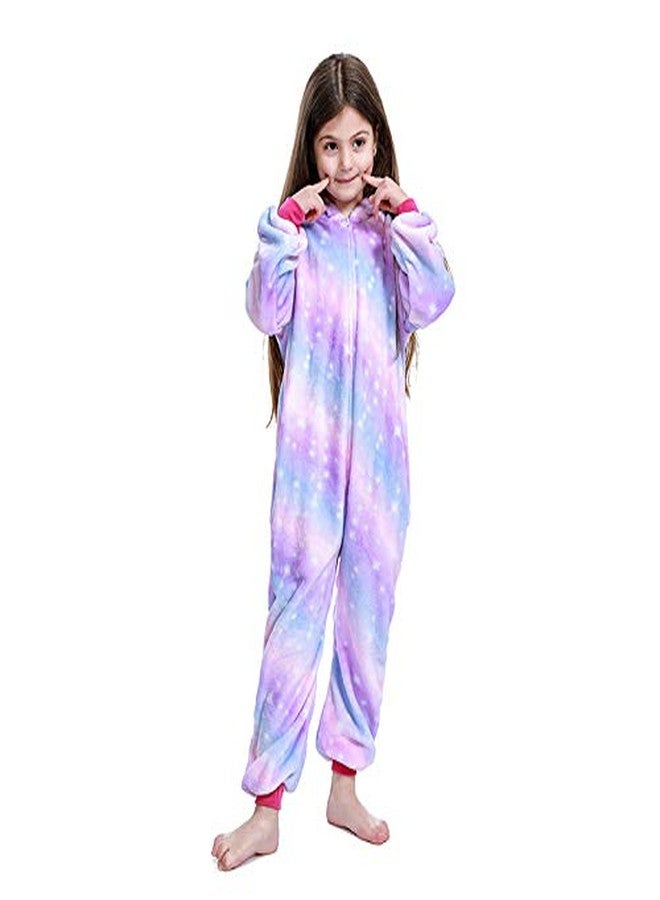 NewPlush Animal Costumes Pajama for Unisex Family School Cosplay Party (6T, Purple Star) - Image 5