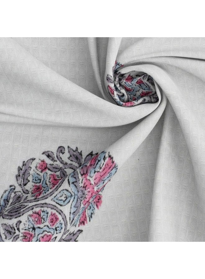 Peepul Tree Block Printed Hand and Bath Towels, Super Absorbent, Soft & Faster Drying, Floral Printed 100% Pure Cotton, 240 GSM (2 Hand Towel Set, Pink) - Image 3