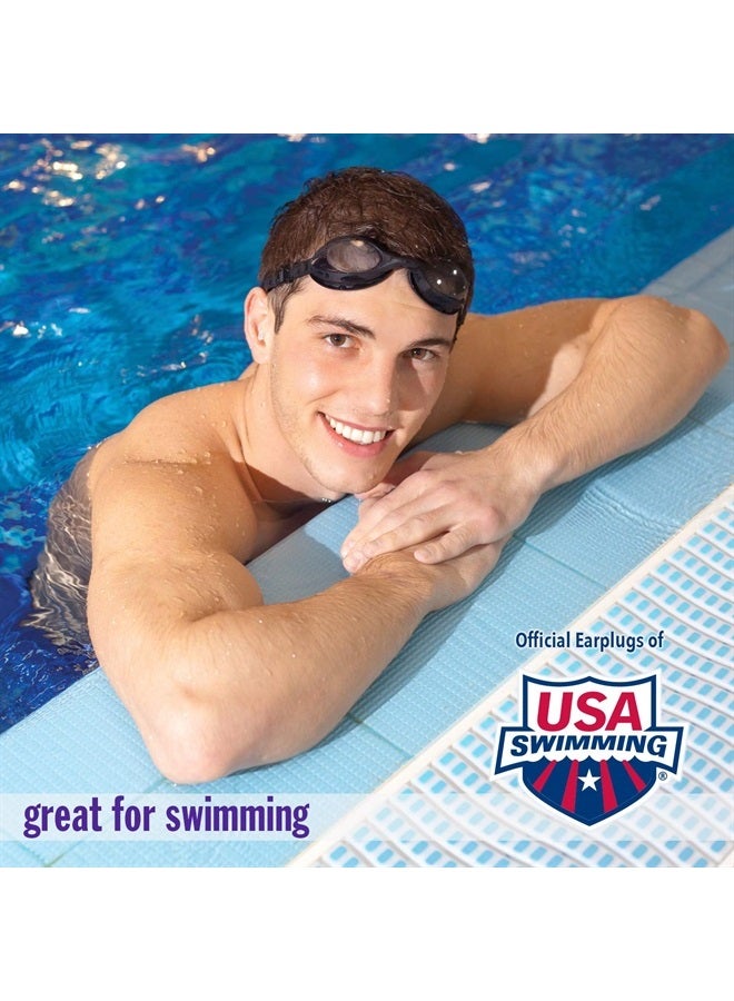 Mack's AquaBlock Swimming Earplugs, 3 Pair - Comfortable, Waterproof, Reusable Silicone Ear Plugs for Swimming, Snorkeling, Showering, Surfing and Bathing (Clear) - Image 4