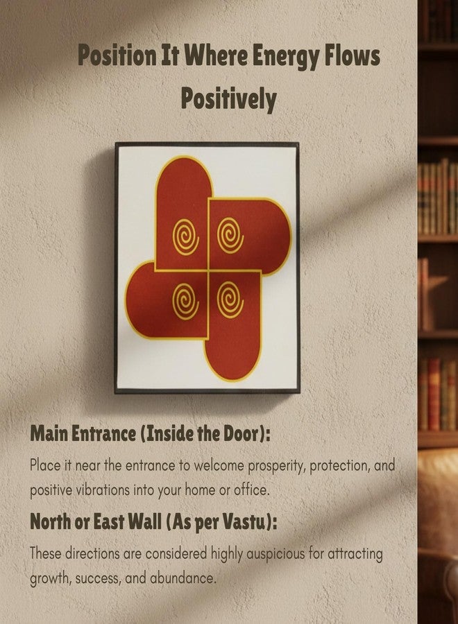 Plus Value Sri Swastika - Extended Version of Swastik for Vastu | Vasudha Symbol for Attracting Money, Wealth, Abundance and Reiki Chakra Healing - Image 4