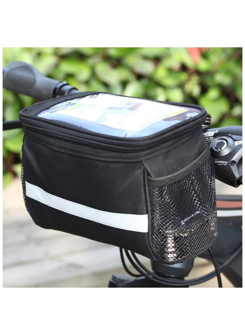 Generic Bicycle Basket with Reflective Strip  - Image 1