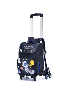 Eazy Kids Eazy Kids Astronaut School bag with Universal TROLLEY - Blue  - Image 1