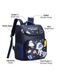 Eazy Kids Eazy Kids Astronaut School bag with Universal TROLLEY - Blue  - Image 3