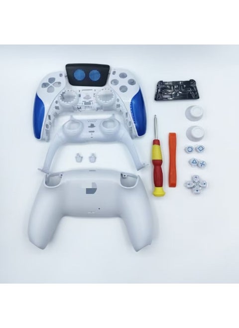 PS5 Universe Robot Handle Replacement Shell Button Peripheral Accessories PS5 Handle Face Shell PS5 Game Accessories-Product Color:Robot 16-piece Set