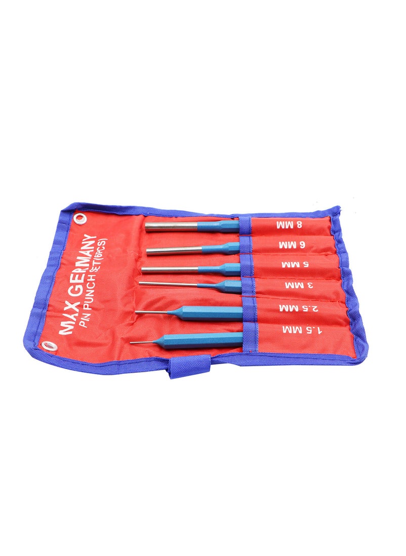 Max Germany Max Germany 405-K06 Pin Punch Set, 6 Pieces  - Image 3