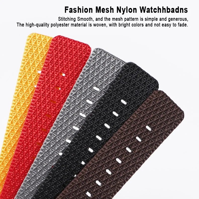 Bluejw Multi-Color Mesh Nylon Replacement Watch Strap for Apple Watch Series 9/8/7/6 – 38mm & 40mm / 42mm & 44mm / 45mm & 49mm Bands, Breathable Lightweight Sport Band - Image 5