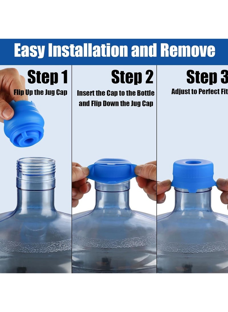 Spaceshoop Water Jug Plug，Replacement Water Jug Caps,Reusable Silicone No-Spill Jug Lid for - Image 4