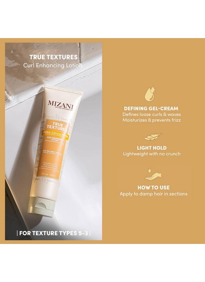 True Textures Curl Defining Cream ; Curl Enhancing Lotion ; Moisturizes And Smooths Hair For Soft And Crunch Free Curls ; Formulated With Coconut Oil ; For Texture Types 53 ; 5 Fl Oz