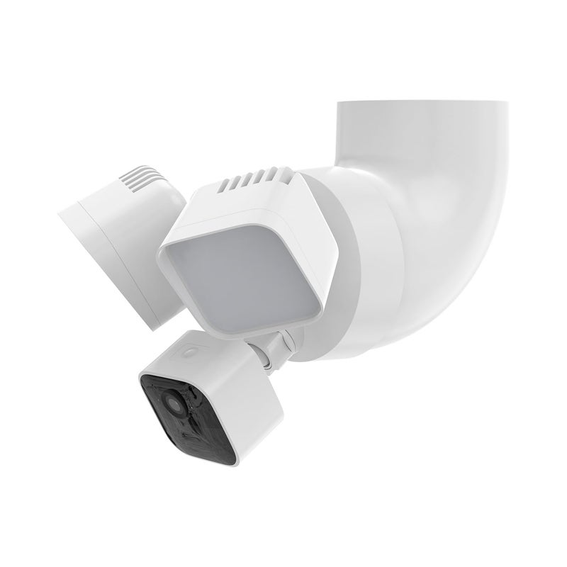 Holicfun Eave Mount for Ring Floodlight Cam Wired Plus/Pro, Ring Smart Lighting Floodlight Wired, Blink Wired Floodlight Camera, Wyze Floodlight Camera v2/Pro, and Roku Floodlight Camera - White - Image 3