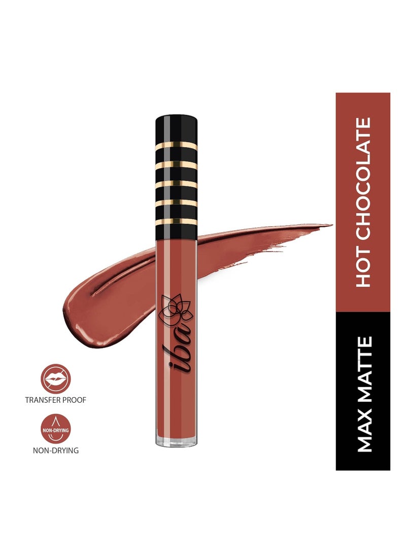 Iba Iba Maxx Matte Liquid Lipstick Shade Hot Chocolate 2.6Ml  - Image 2
