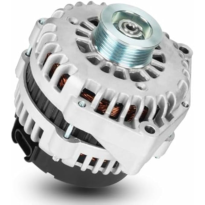 TadaMark Alternator 400-12236 Compatible with 2003 2004 Chevrolet Silverado Express Savana GMC Sierra 1500 2500 3500 Tahoe Yukon 18000002 15220109 15847291 - Image 1