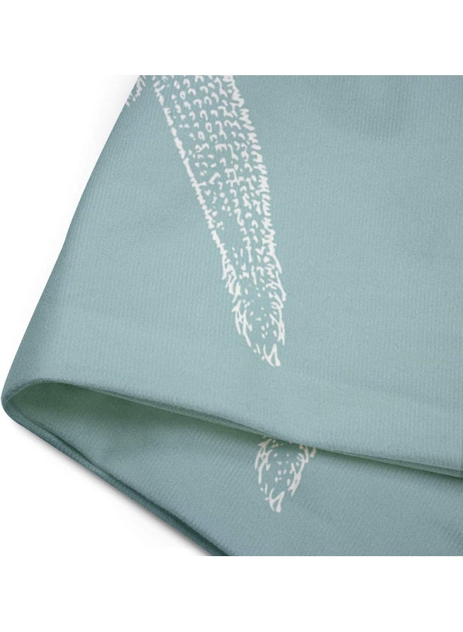 Emvency Throw Pillow Cover Green Star Vintage Starfish Pastel Seafoam Blue Fish Decorative Pillow Case Home Decor Square 18 x 18 Inch Pillowcase - Image 3