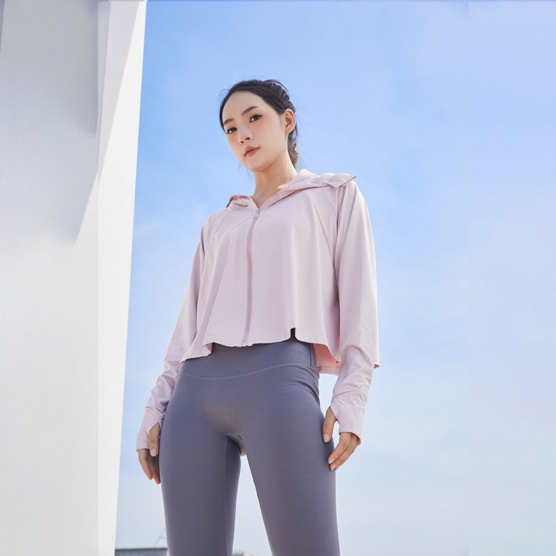 Generic Sun Protection Clothing 2025 New Summer Thin Blouse Ice Silk Cardigan UV Protection Jacket Breathable Sun Protection Clothing Lotus root starch 