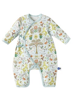 Babycare Babycare - Baby Onesies, Royal Lion Romper in Green (1–3 Months) | Soft Cotton, Newborn Bodysuit for Baby Boys & Girls | Ideal for New Moms, Expecting Mothers, Baby Shower Gift, Snap Closure, Breathable, Easy to Wear  - Image 1