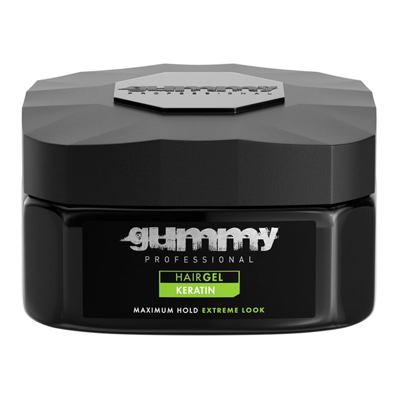 Gummy Professional Hair Gel Extreme Hold â€“ Keratin-Infused Styling Gel for Women & Men â€“ Long-Lasting Control, Shine & Strength â€“ Ideal for Slick Back, Defined Curls & Wet Look Hairstyles â€“ 220 ml - Image 1