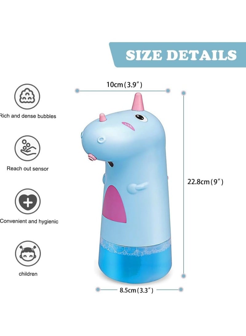 general Children's Automatic Soap Dispenser Cute Dinosaur-Shaped Foaming Soap Dispenser for Kids Touchless Soap Dispenser Set for Bathrooms, Kitchens, and Countertops - Image 2