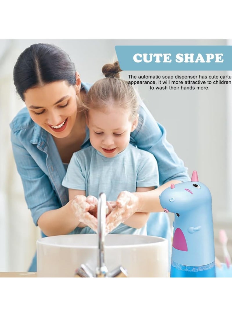 general Children's Automatic Soap Dispenser Cute Dinosaur-Shaped Foaming Soap Dispenser for Kids Touchless Soap Dispenser Set for Bathrooms, Kitchens, and Countertops - Image 5