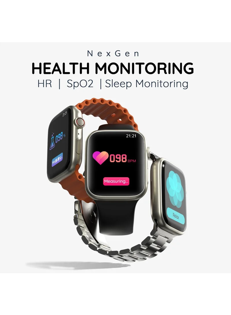 بيبل Trio 1.96" Infinite Display BT Calling Smartwatch, Health Suite, Health Suit, Multi Sports, Multiple Watch Faces, AI Voice Assistance, Smart Calculator, Alaram & Notification