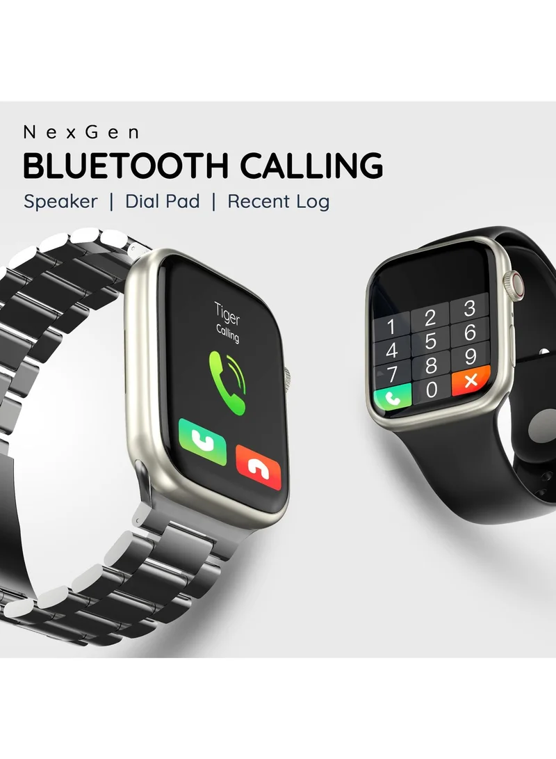 بيبل Trio 1.96" Infinite Display BT Calling Smartwatch, Health Suite, Health Suit, Multi Sports, Multiple Watch Faces, AI Voice Assistance, Smart Calculator, Alaram & Notification