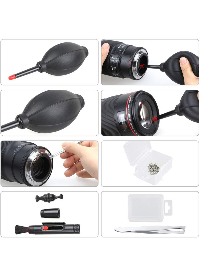 كاست ويف مجموعة تنظيف الكاميرات والإلكترونيات متعددة الأغراض مع منفاخ هواء دقيق وقطعة قماش من الألياف الدقيقة وفرشاة تنظيف العدسات مناسبة للكاميرات والهواتف الذكية وأجهزة الكمبيوتر المحمولة - Image 4