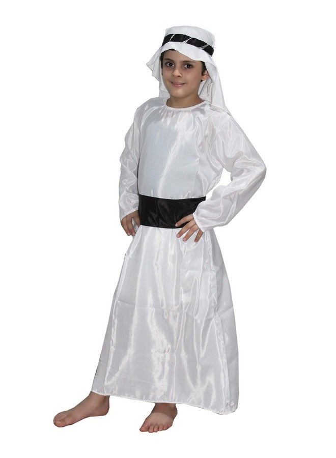 Kaku Fancy Dresses Polyester Shefard/Arabian Shaikh Global Ethnic Costume -Black & White, 3-4 Years, For Boys - Image 2