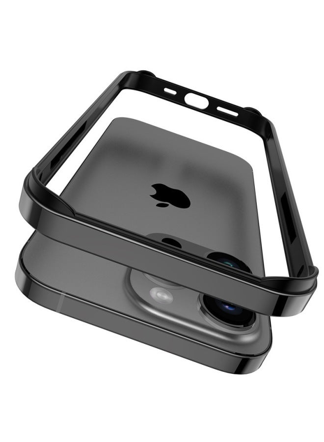 For Apple Mobile Phone Case Metal Aluminum Alloy Frame Shell Four Corners Anti-drop Protective Cover Multiple Models Available 