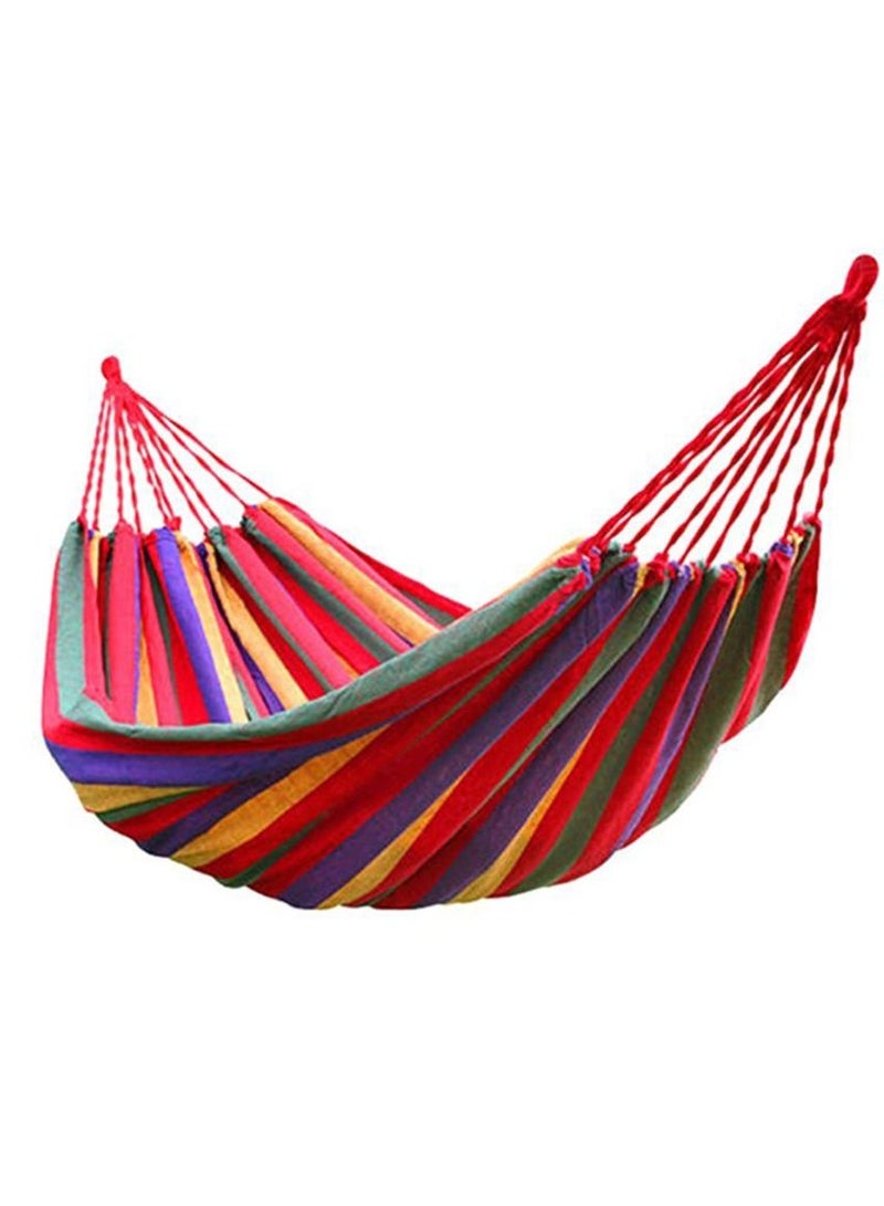 Generic High Quality Portable Camping Hammock Multicolor with Storage Bag  - Image 1