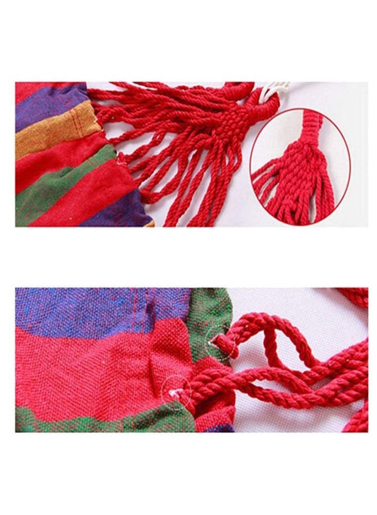 Generic High Quality Portable Camping Hammock Multicolor with Storage Bag  - Image 2